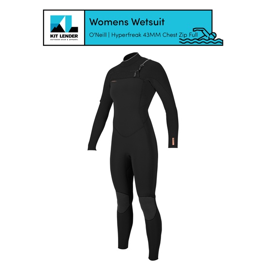 [Wetsuit] - Womens - O'Neill (Hyperfreak 4/3MM Chest Zip Full)