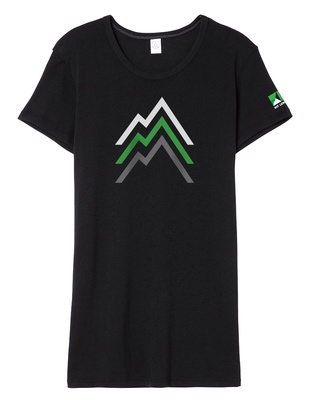 [T-Shirt] - Womens - Kit Lender (3 Peaks Logo | Black)