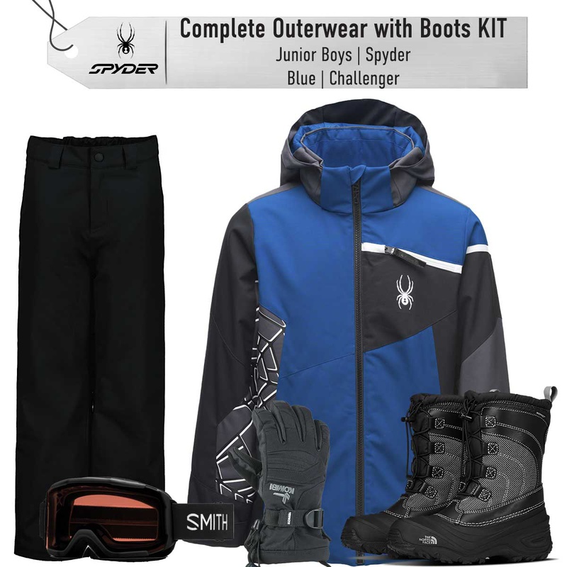 [Complete Outerwear with Boots KIT] - Jr Boys - Spyder (Blue ...