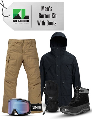 [Complete Outerwear with Boots KIT] - Mens - Burton (Black | Gore-Tex ...