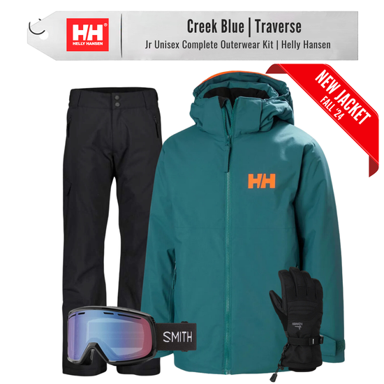 [Complete Outerwear KIT] - Jr - Helly Hansen (Creek Blue | Traverse)