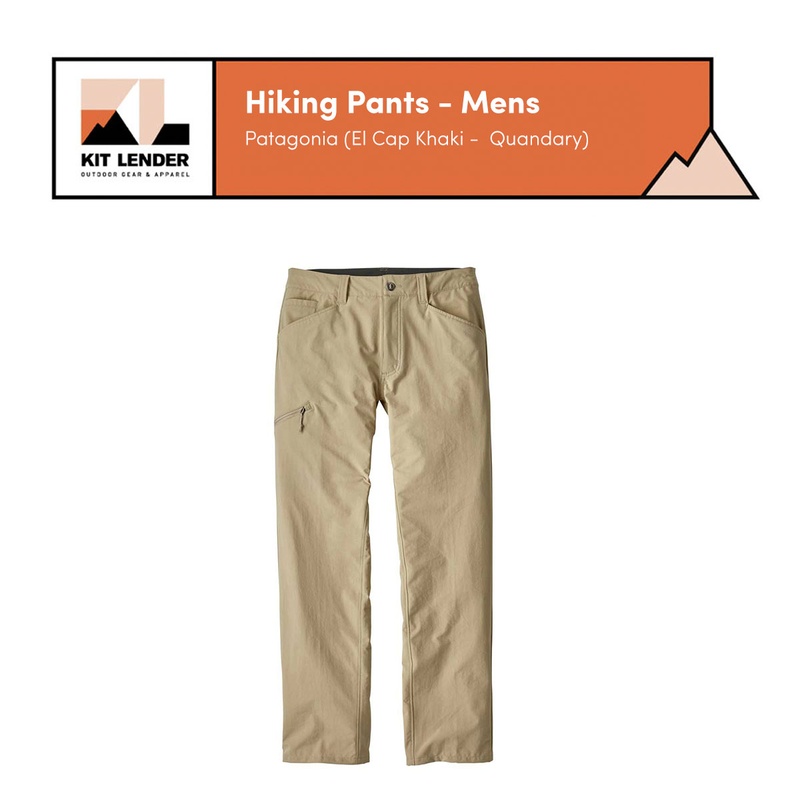 [Hiking Pants] - Mens - Patagonia (El Cap Khaki | Quandary)