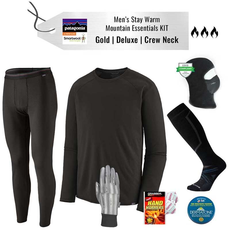 ** REMOVED S24 ** [Stay Warm Mountain Essentials Kit] - Mens - Patagonia (Gold | Deluxe | Crew Neck)