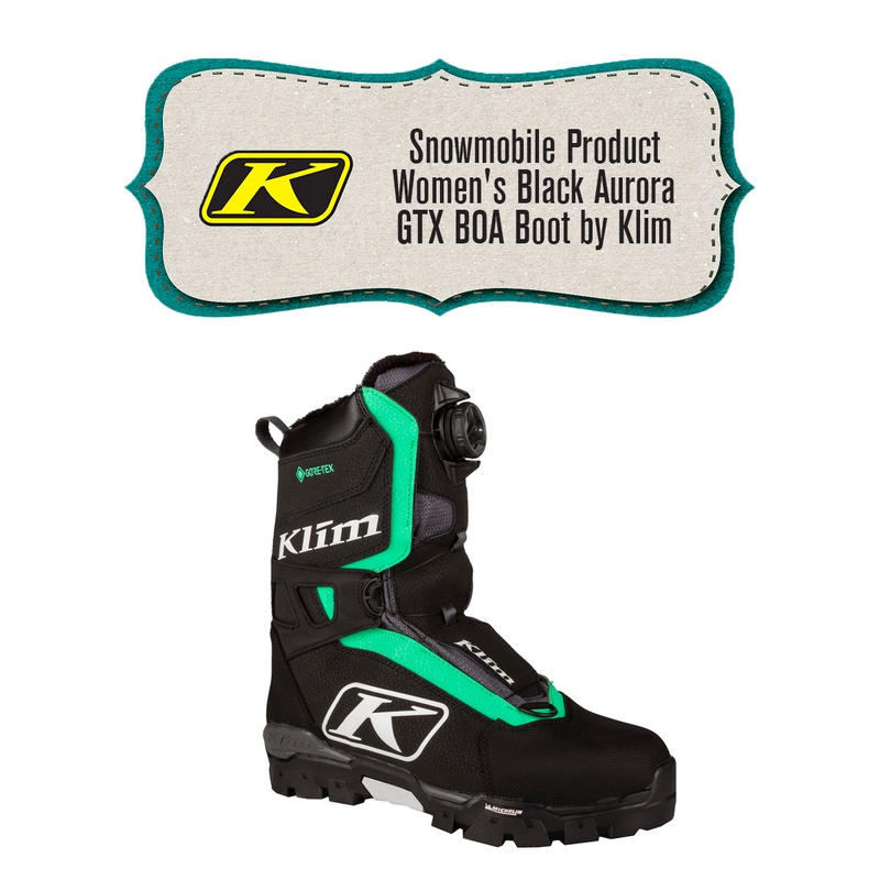 [Snowmobile Boots] - Womens - Klim (Black | Aurora GTX BOA)