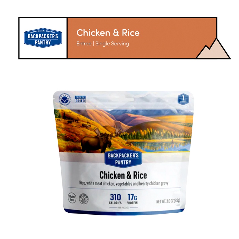 [Entree] - Backpackers Pantry (Chicken & Rice | Single Serving )