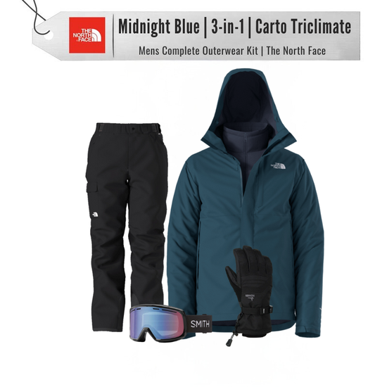 [Complete Outerwear KIT] - Mens - The North Face (Midnight Blue | 3-in-1 | Carto Triclimate)