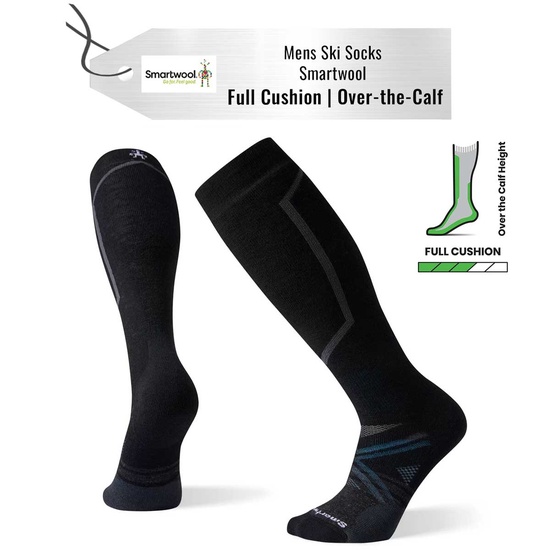 [Socks] - Mens - Smartwool (Black | Full Cushion)