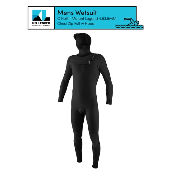 [Wetsuit] - Mens - O'Neill (Mutant Legend 4.5/3.5MM Chest Zip Full w/ Hood)