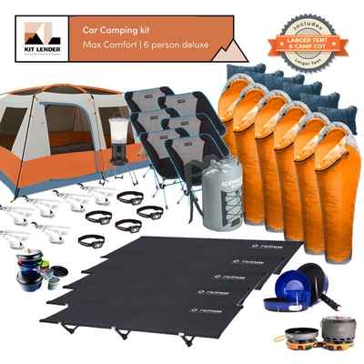[Car Camping KIT] - 6 Person (Deluxe | Max Comfort)