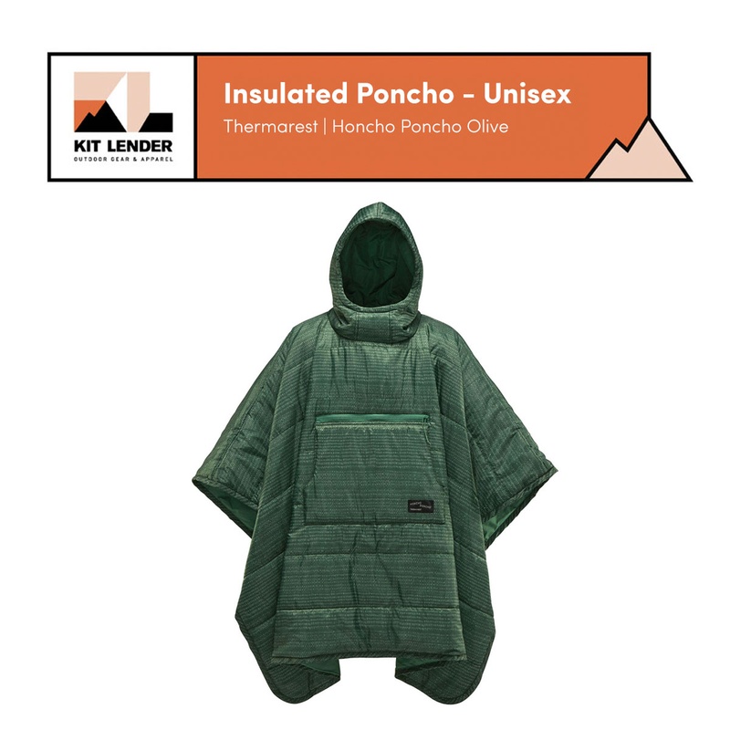 [Insulated Poncho] - Unisex - Thermarest (Honcho Poncho / Olive)