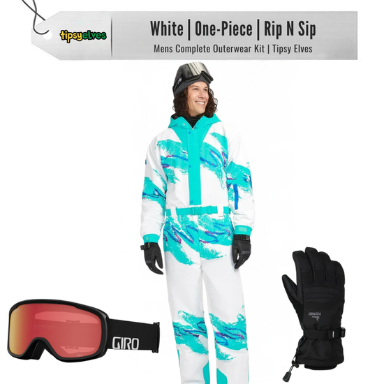 [Complete Outerwear KIT] - Mens - Tipsy Elves (White | Rip N Sip)