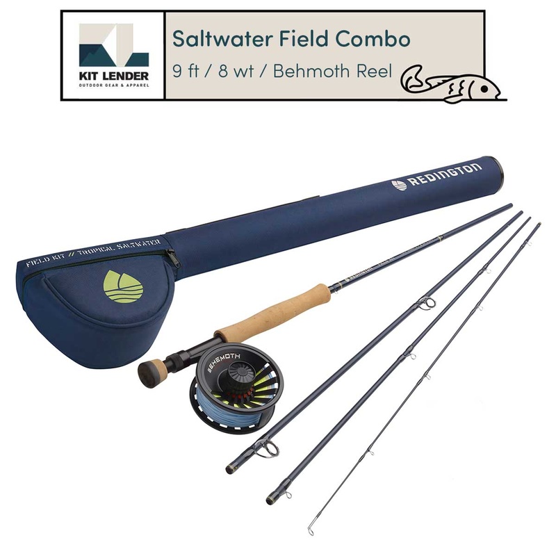 [Fly Fishing Field Kit] - Redington (Tropical Saltwater | Behemoth Reel | 8 wt / 9ft / 4pc)