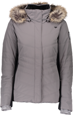 [Complete Outerwear with Boots KIT] - Womens - Obermeyer (Grey | Fur Hood)
