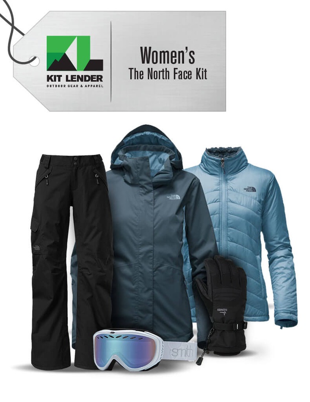 ** SOLD ** [Complete Outerwear KIT] - Womens - The North Face (Blue | 3-In-1 | Mossbud Swirl Triclimate )