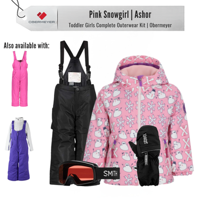 [Complete Outerwear KIT] - Toddler Girls - Obermeyer ( Pink Snowgirl | Ashor )