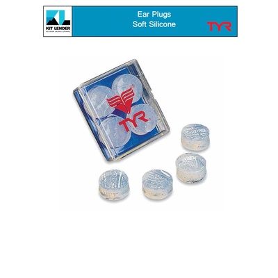 [Swim Ear Plugs] - Unisex - TYR (Soft Silicone Earplugs | One Size)