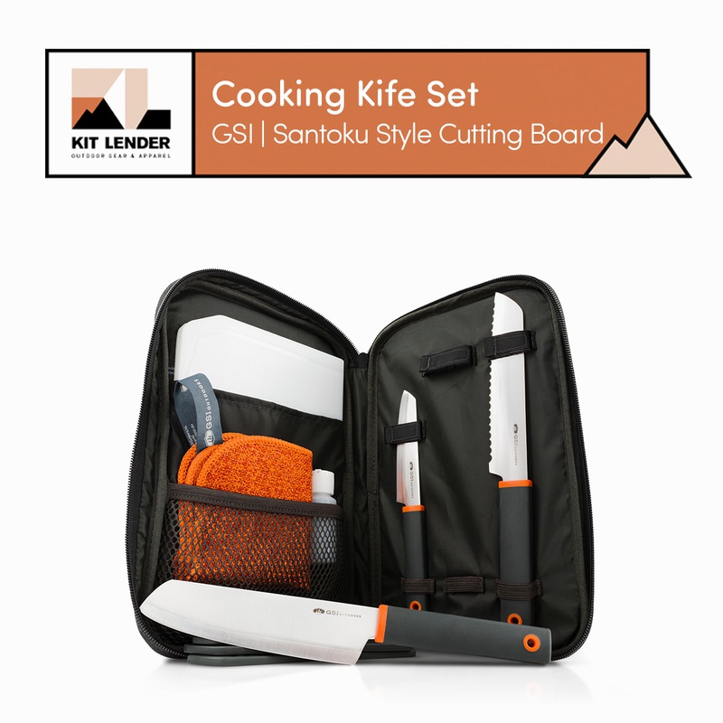 [Cooking Knife Set] - GSI (Santoku Style w/ Cutting Board)