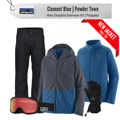 [Complete Outerwear KIT] - Mens - Patagonia ( Clement Blue | 3-in-1 | Powder Town )