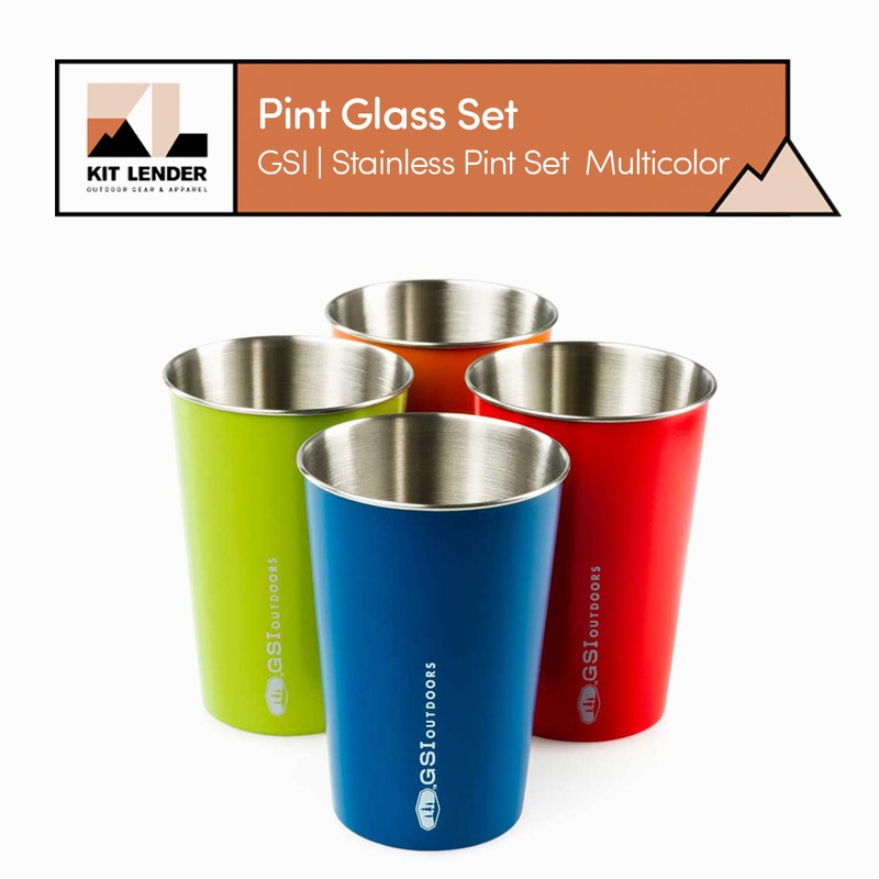 [Pint Glass Set] - GSI (Stainless Pint Set / Multicolor)