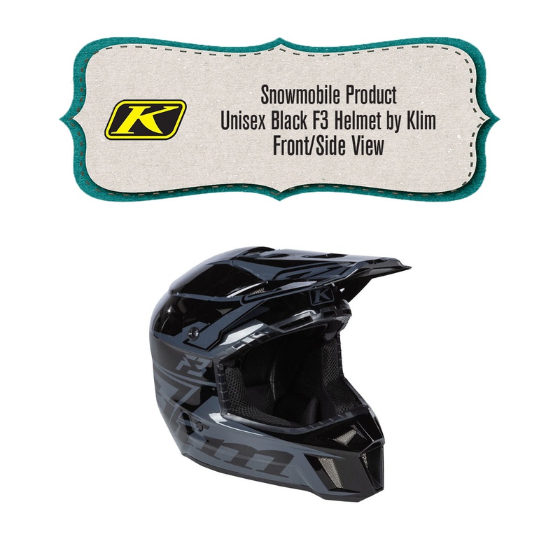 [Snowmobile Helmet] - Unisex - Klim (Black | F3 Helmet)