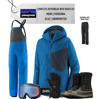 [Complete Outerwear with Boots KIT] - Men's - Patagonia (Blue | Snowdrifter)