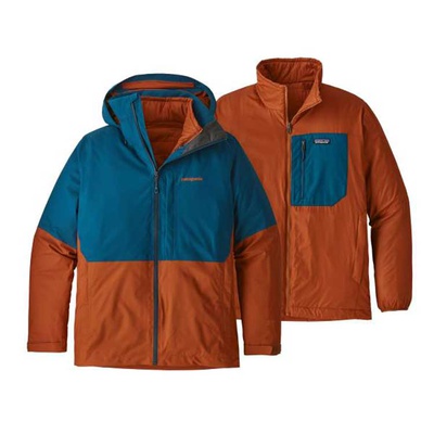 [Jacket] - Mens - Patagonia (Blue / Orange | 3-in-1 | Snowshot)