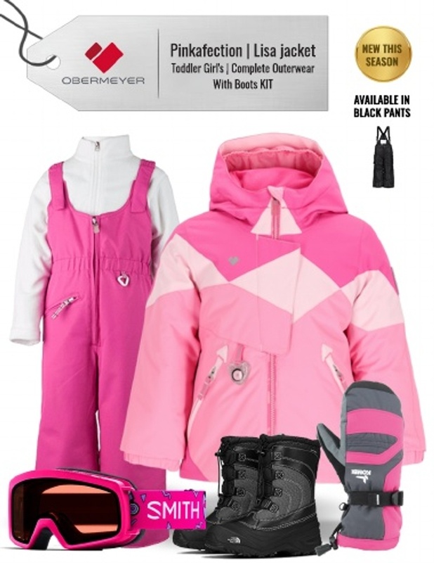 [Complete Outerwear with Boots KIT] - Toddler Girls - Obermeyer (Pinkafection | Lissa)