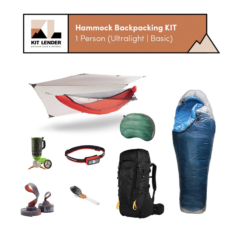 Hammock Backpacking KIT - 1 Person (Ultralight | Basic)