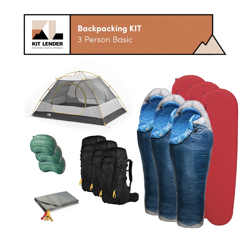 [Backpacking KIT] - 3 Person (Basic)