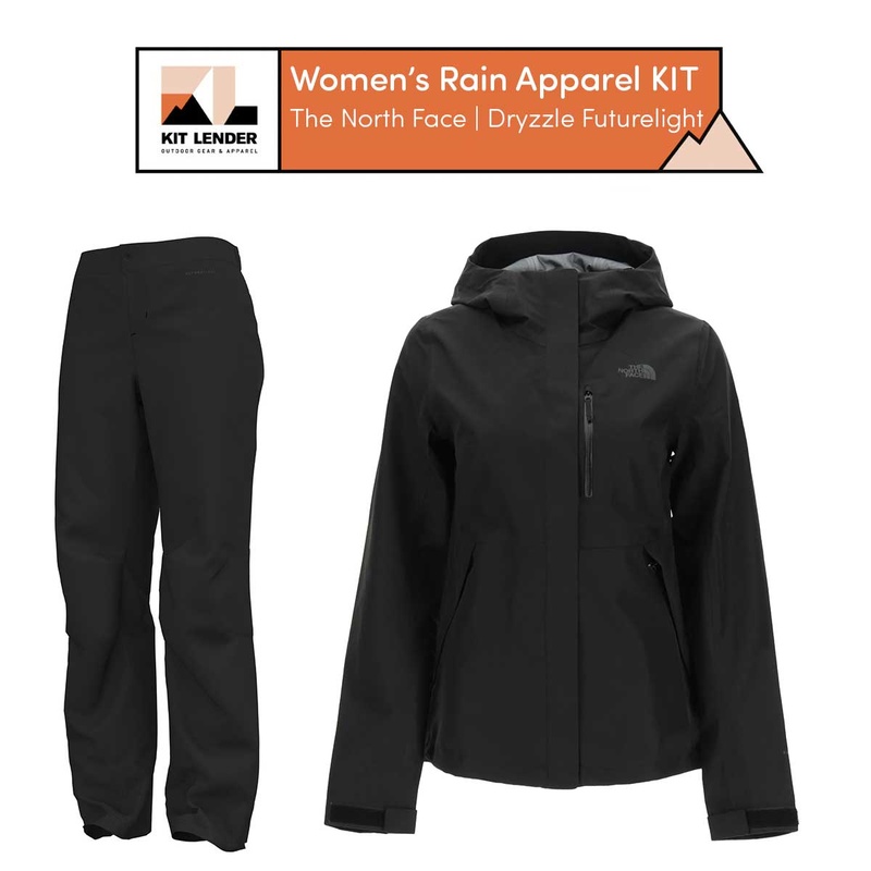 [Rain Apparel KIT] - Women's - The North Face (Dryzzle Futurelight)