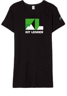 [T-Shirt] - Womens - Kit Lender (KL Logo | Black)