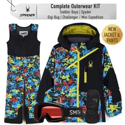 [Complete Outerwear KIT] - Toddler Boys - Spyder (Digi Bug | Challenger)