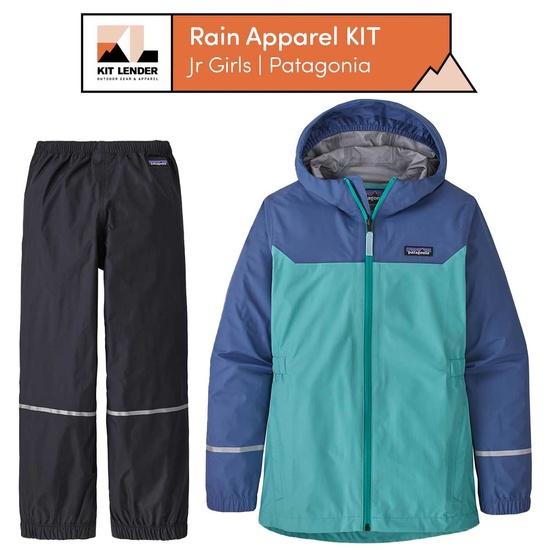 **REMOVED** [Rain Apparel KIT] - Jr Girls - Patagonia (Iggy Blue | Torrentshell 3L)
