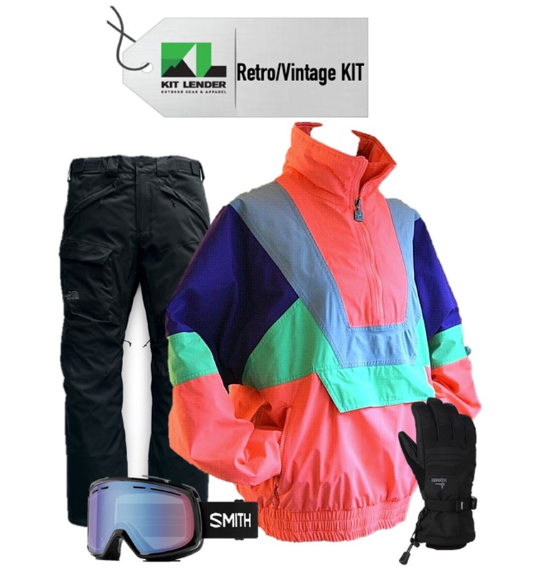 VINTAGE 80s Neon New Wave Ski Jacket 