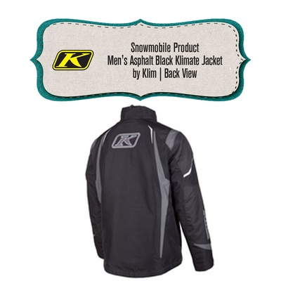 ** REMOVED S24 ** [Snowmobile Jacket] - Mens - Klim (Asphalt Black | Klimate)