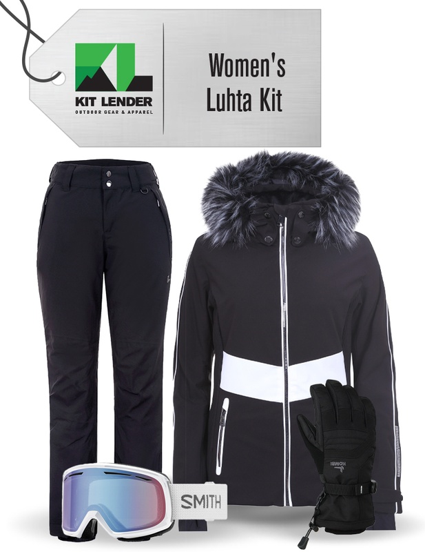[Complete Outerwear KIT] - Womens - Luhta (Black with Fur | Jakka)
