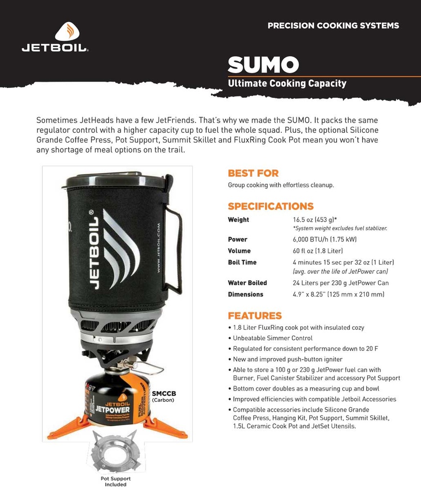 [Stove] - JetBoil (Sumo)