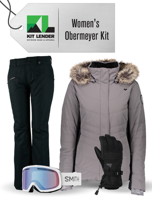 [Complete Outerwear KIT] - Womens - Obermeyer (Grey | Fur Hood)