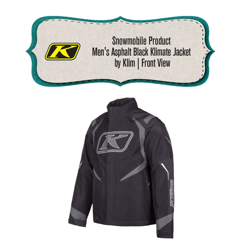 ** REMOVED S24 ** [Snowmobile Jacket] - Mens - Klim (Asphalt Black | Klimate)