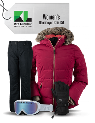 [Complete Outerwear KIT] - Womens - Obermeyer (Pink | Fur Hood)