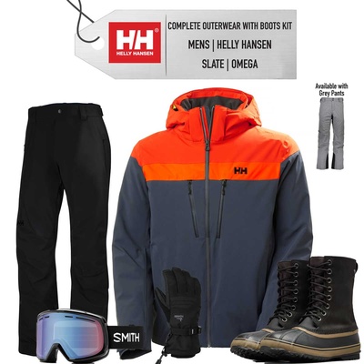 ** REMOVED S24 ** [Complete Outerwear with Boots KIT] - Mens - Helly Hansen (Grey | Omega)