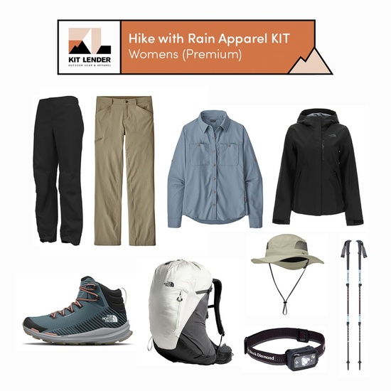 [Hike with Rain Apparel KIT] - Womens (Premium)