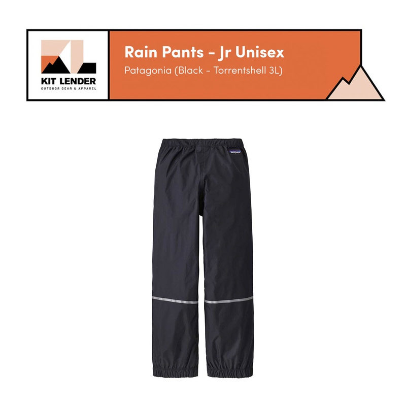 [Rain Pants] - Jr Unisex - Patagonia (Black | Torrentshell 3L)