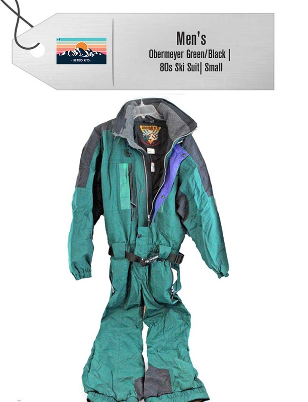 ** REMOVED S24 ** [Vintage] - Mens - Obermeyer (Green/Black | 80s Ski Suit)| Small