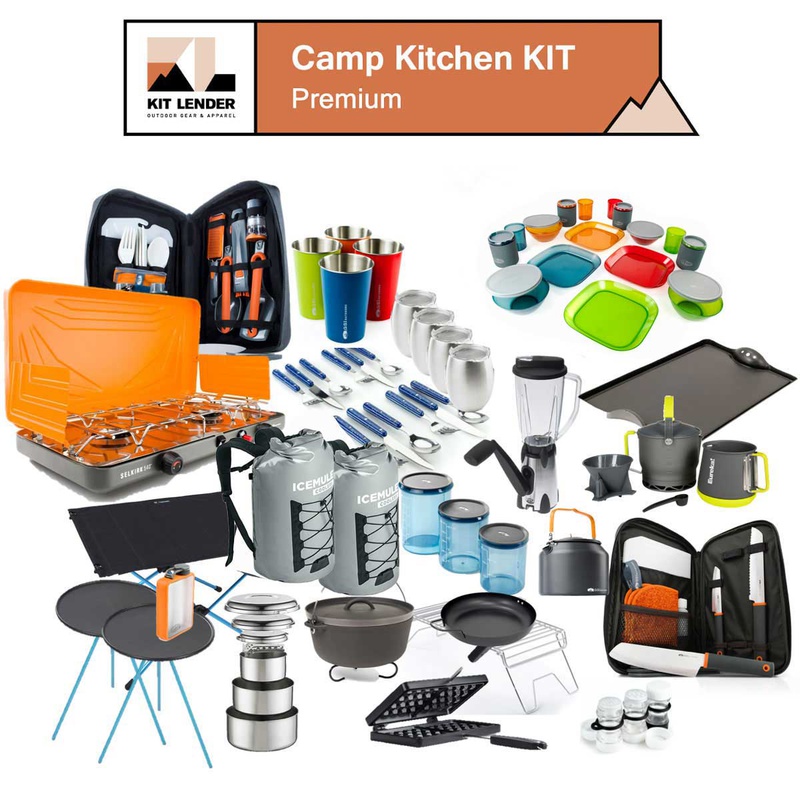 Car Camping KIT] - Complete Camp Kitchen  Kit Lender - Simple Ski and  Snowboard Clothing Rentals for Your Next Trip