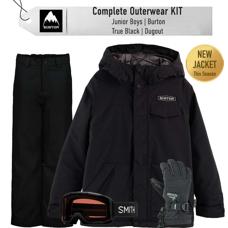 [Complete Outerwear KIT] - Jr Boys - Burton (True Black | Dugout)