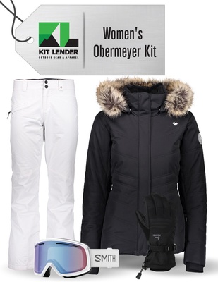 [Complete Outerwear KIT] - Womens - Obermeyer (Black | Fur Hood | Bombshell)