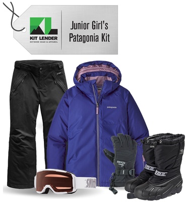 ** REMOVED S24 ** [Complete Outerwear with Boots KIT] - Jr Girls - Patagonia (Cobalt Blue | Snowbelle)