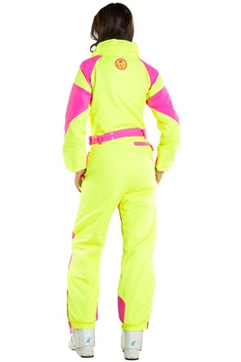 ** REMOVED S24 ** [One-Piece Ski Suit] - Womens - Tipsy Elves (Neon Yellow | Powder Blaster)