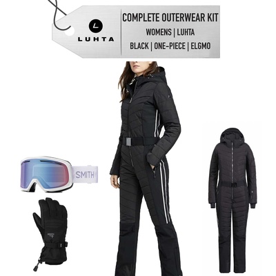 [Complete Outerwear KIT] - Womens - Luhta (Black | One-Piece | Elgmo)